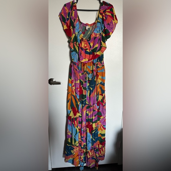 Plus Size Terra & Sky Boho Maxi Dress - Picture 1 of 2